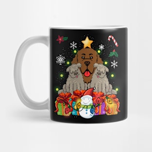 Funny Newfoundland  Christmas Tree Decor Gift Paws Xmas Mug